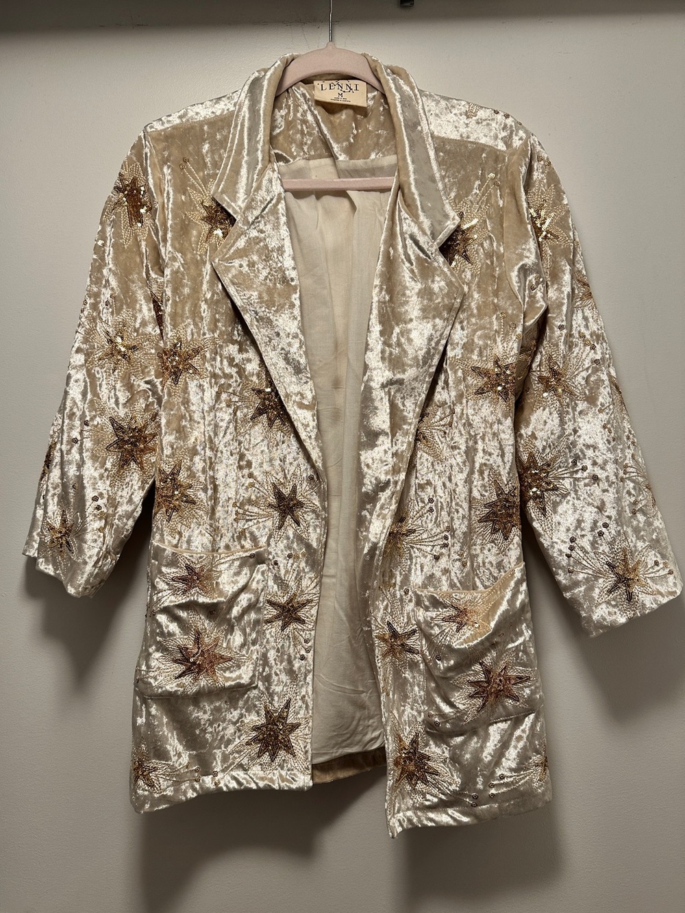 Lenni Crushed Velvet Embellished Two-Piece Set - Picture 2 of 5
